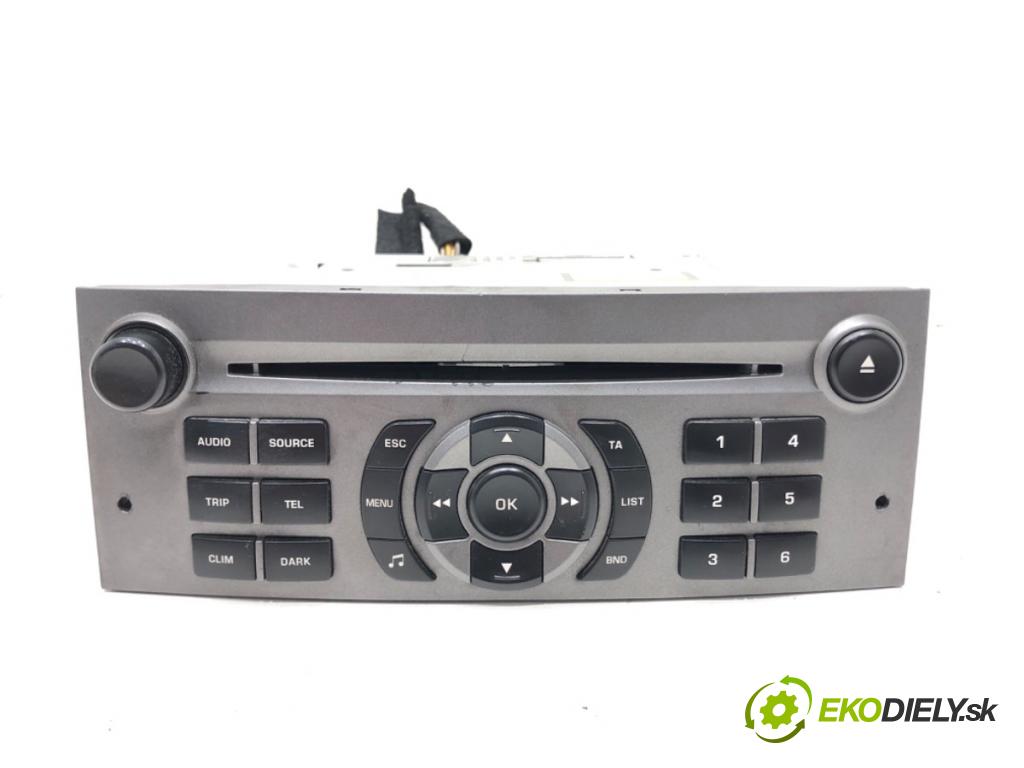 PEUGEOT 407 (6D_) 2004 - 2011    2.0 HDi 135 (6DRHRH, 6DRHRE, 6DRHRG, 6DRHRJ) 100 kW [136 KM] olej napędowy 2004 - 2010  RADIO  (Audio zariadenia)