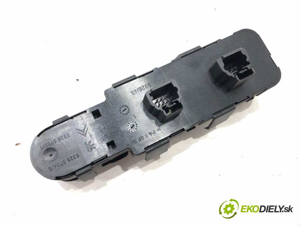 PEUGEOT 407 (6D_) 2004 - 2011    2.0 16V (6DRFJC, 6DRFJE, 6DRFJF) 103 kW [140 KM] benzyna 2005 - 2010  Prepínač okien 96468704XT (Prepínače, spínače, tlačidlá a ovládače kúrenia)