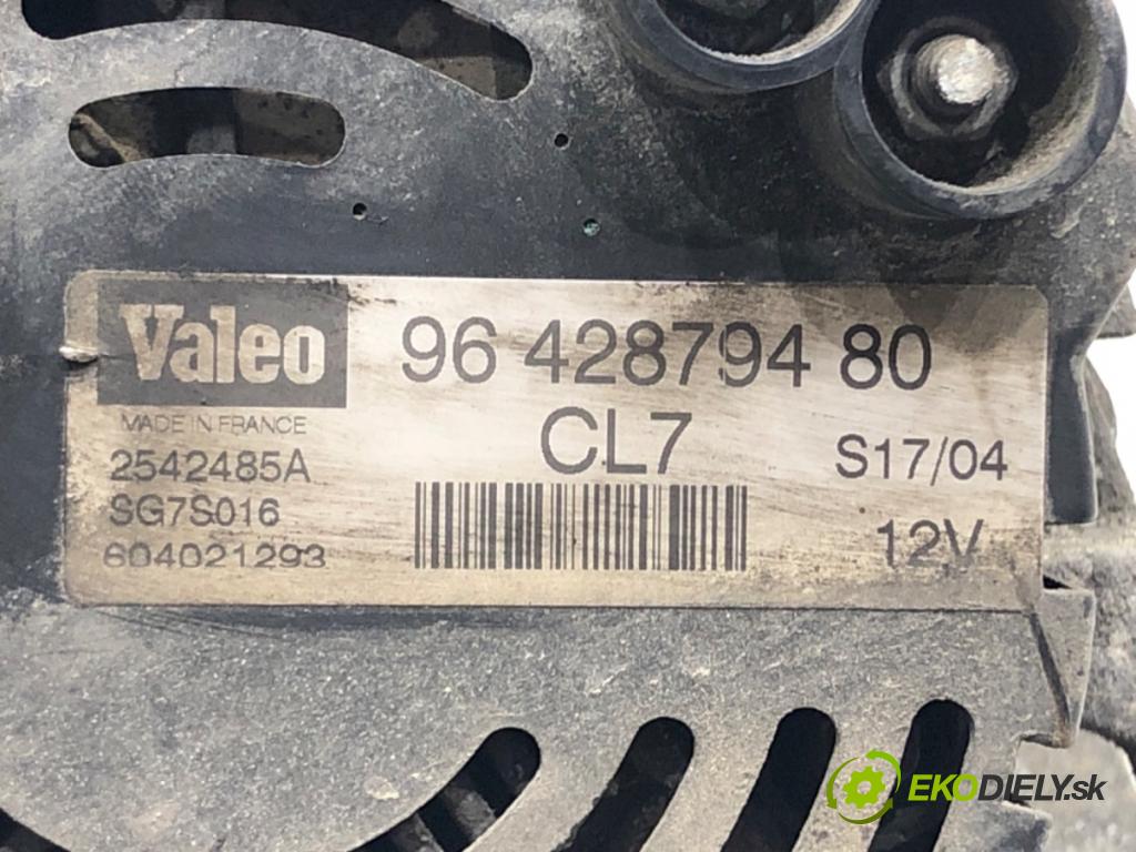 CITROEN C2 (JM_) 2003 - 2017    1.6 80 kW [109 KM] benzyna 2003 - 2010  Alternátor 9642879480 (Alternátory)