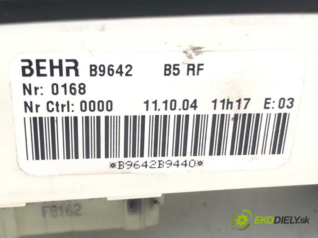 CITROEN C4 I (LC_) 2004 - 2014    1.6 16V 80 kW [109 KM] benzyna 2004 - 2011  Panel ovládania kúrenia  (Prepínače, spínače, tlačidlá a ovládače kúrenia)