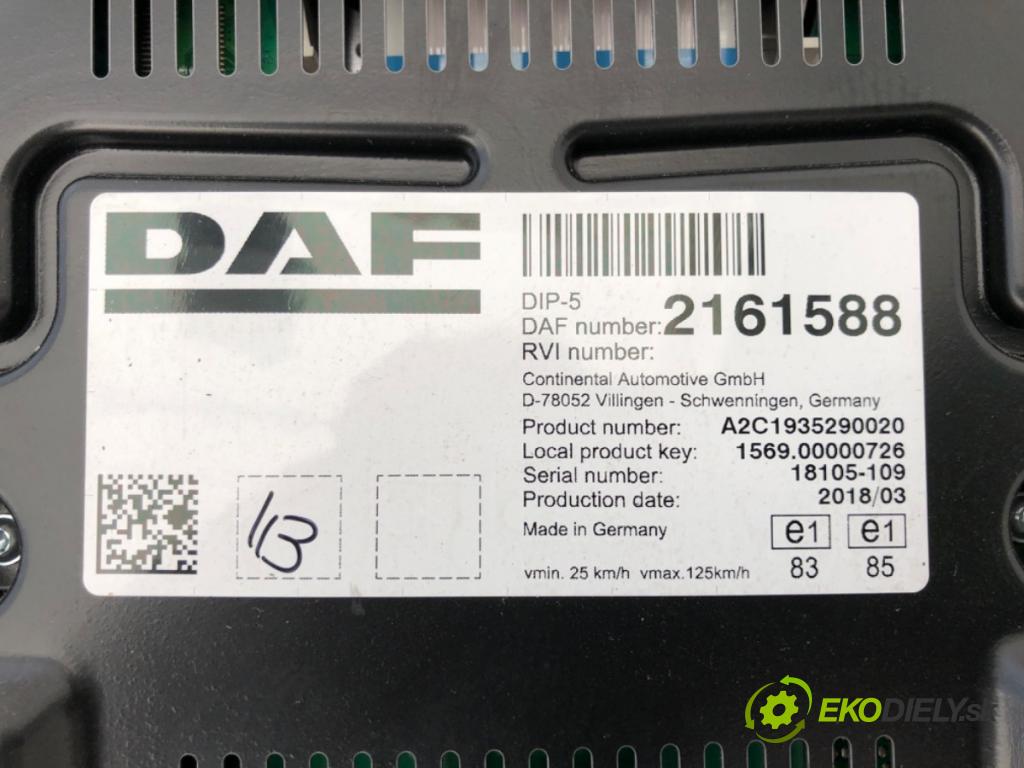DAF CF 2013 - 2022    FA 370  prístrojovka 2161588 (Přístrojové desky, displeje)