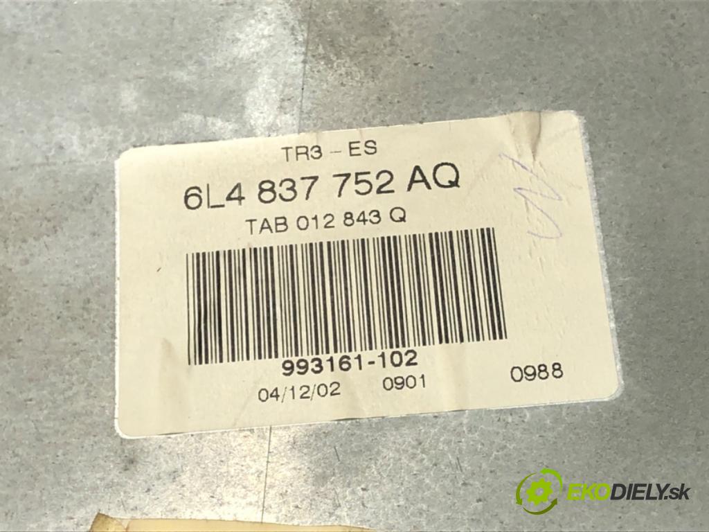 SEAT CORDOBA (6L2) 2002 - 2009    1.4 16V 55 kW [75 KM] benzyna 2002 - 2007  mechanismus okna pravý přední část 6L4837752AQ