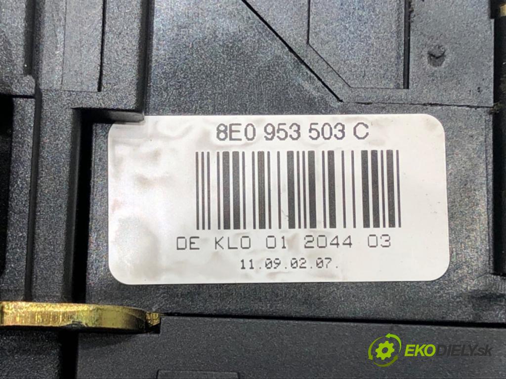 AUDI A4 B6 Avant (8E5) 2000 - 2005    1.9 TDI 96 kW [130 KM] olej napędowy 2001 - 2004  Prepínač kombinovaný 8E0953549F (Prepínače, spínače, tlačidlá a ovládače kúrenia)