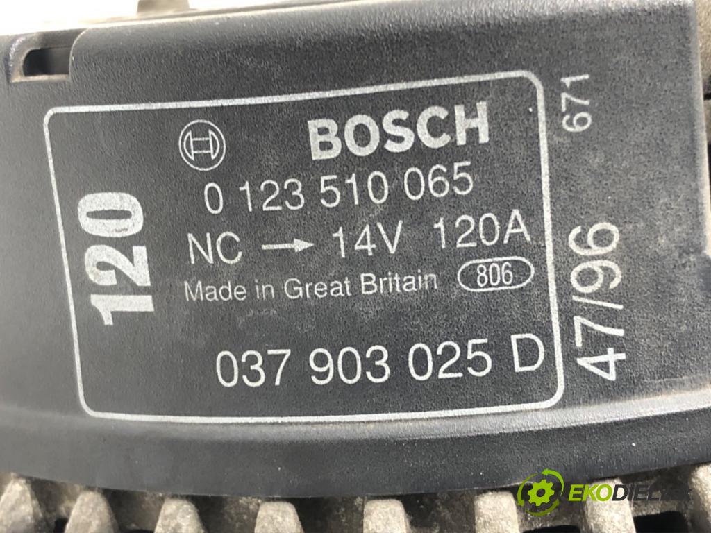 AUDI A3 (8L1) 1996 - 2006    1.8 92 kW [125 KM] benzyna 1996 - 2003  Alternátor 037903025D (Alternátory)