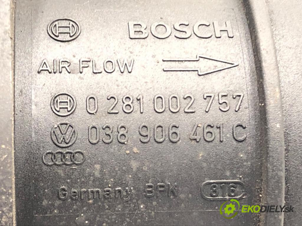 VW SHARAN (7M8, 7M9, 7M6) 1995 - 2010    1.9 TDI 85 kW [115 KM] olej napędowy 2000 - 2010  Váha vzduchu 0281002757 (Váhy vzduchu)