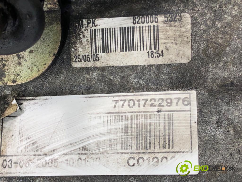 RENAULT ESPACE IV (JK0/1_) 2002 - 2022    2.2 dCi (JK0H) 110 kW [150 KM] olej napędowy 2002 - 2006  Prevodovka PK6061 (Prevodovky)