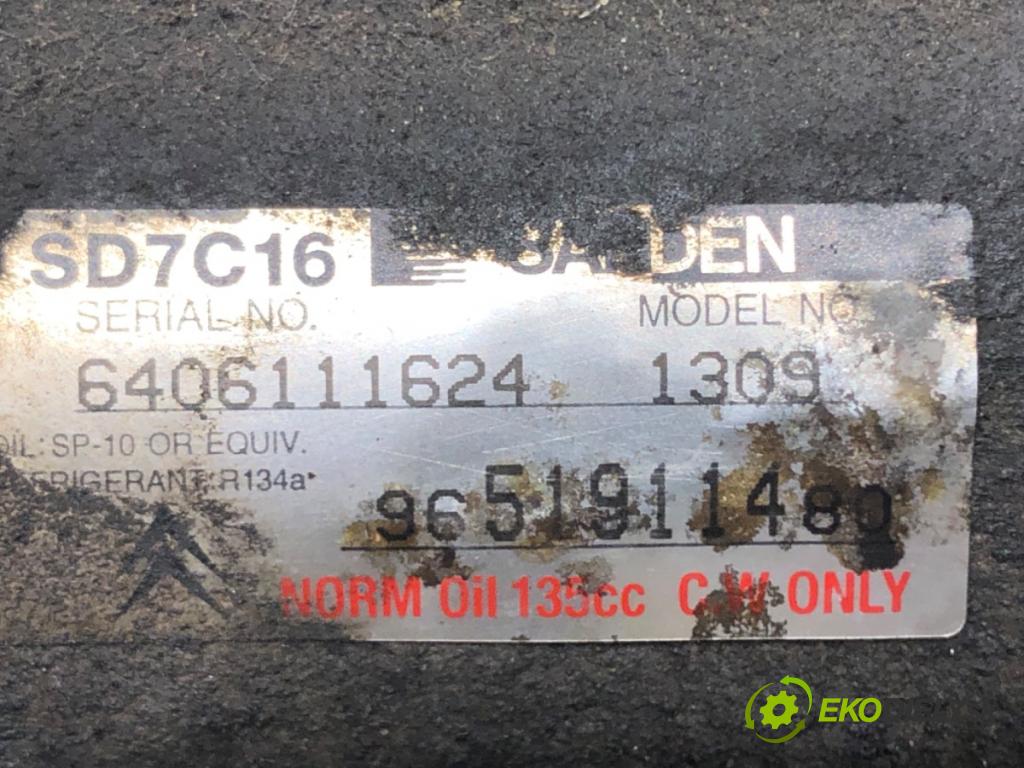 PEUGEOT 307 SW (3H) 2002 - 2009    2.0 16V 103 kW [140 KM] benzyna 2005 - 2008  kompresor klimatizace 9651911480 (Kompresory)