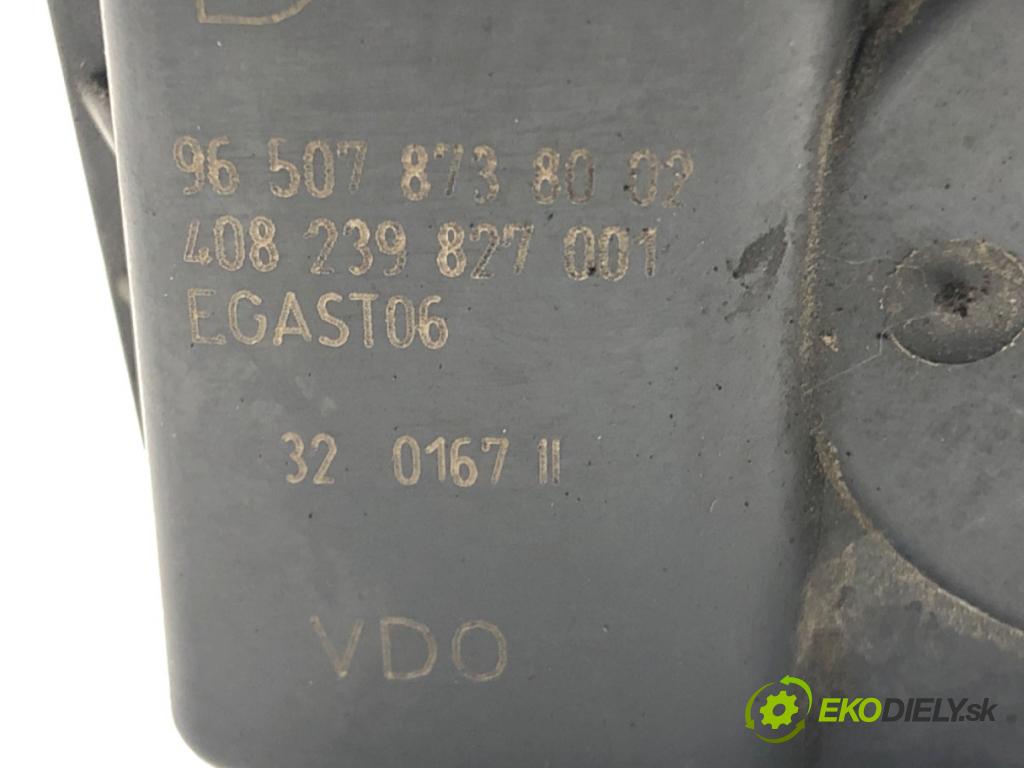 PEUGEOT 307 SW (3H) 2002 - 2009    2.0 16V 103 kW [140 KM] benzyna 2005 - 2008  Škrtiaca klapka 9650787380 (Škrtiace klapky)