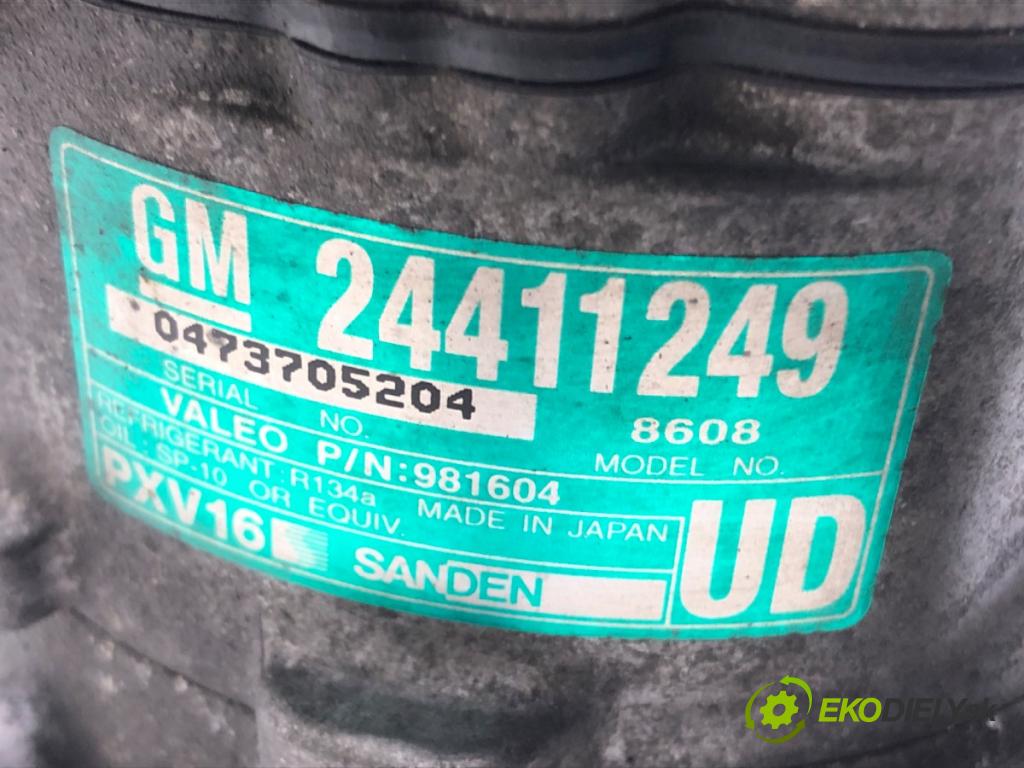 OPEL VECTRA C (Z02) 2002 - 2009    2.0 DTI 16V (F69) 74 kW [101 KM] olej napędowy 2002 - 2006  kompresor klimatizace 24411249 (Kompresory)
