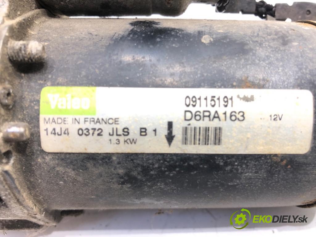 OPEL MERIVA A nadwozie wielkoprzestrzenne (MPV) (X03) 2003 - 2010    1.6 16V (E75) 74 kW [100 KM] benzyna 2003 - 2006  Štartér 09115191 (Štartéry)