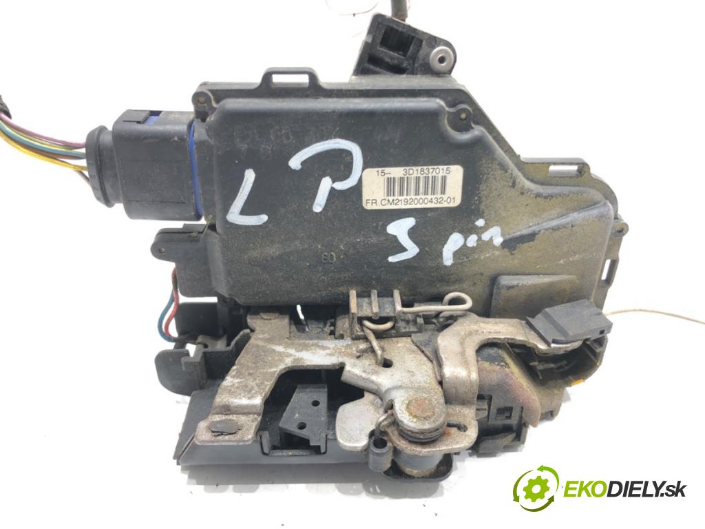 SEAT TOLEDO III (5P2) 2004 - 2009    1.9 TDI 77 kW [105 KM] olej napędowy 2004 - 2009  zámok dveře levý přední část 3D1837015