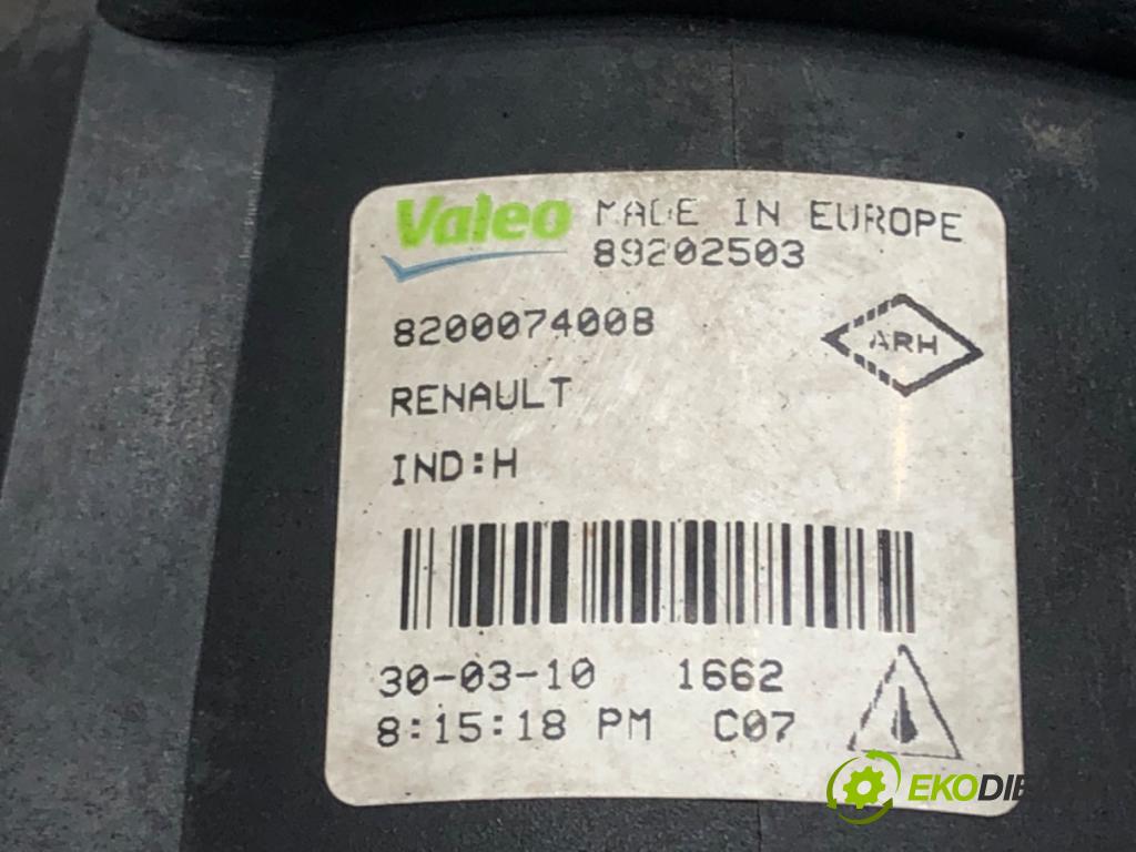 RENAULT THALIA II (LU_) 2008 - 2022    1.2 16V (LU2V) 55 kW [75 KM] benzyna 2008 - 2014  hmlové svetlo, hmlovka levý přední část 820007400B