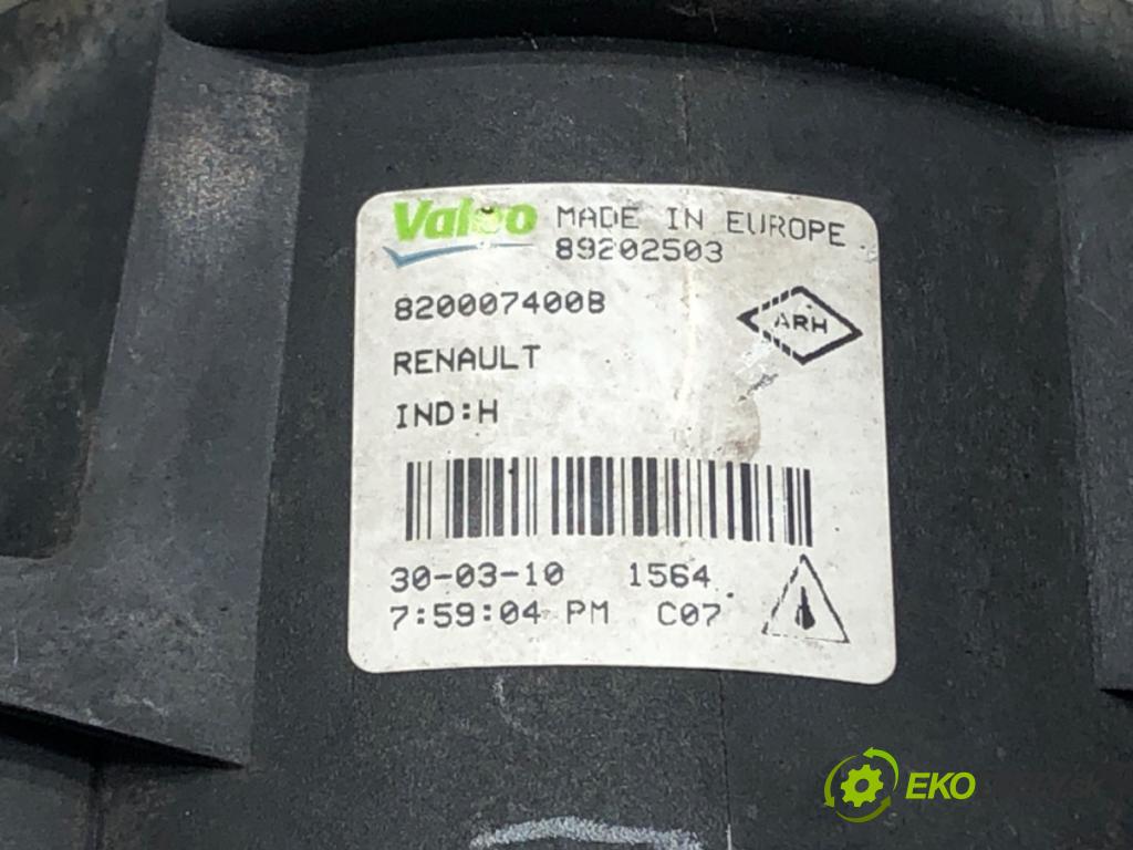 RENAULT THALIA II (LU_) 2008 - 2022    1.2 16V (LU2V) 55 kW [75 KM] benzyna 2008 - 2014  hmlové svetlo, hmlovka pravý přední část 820007400B