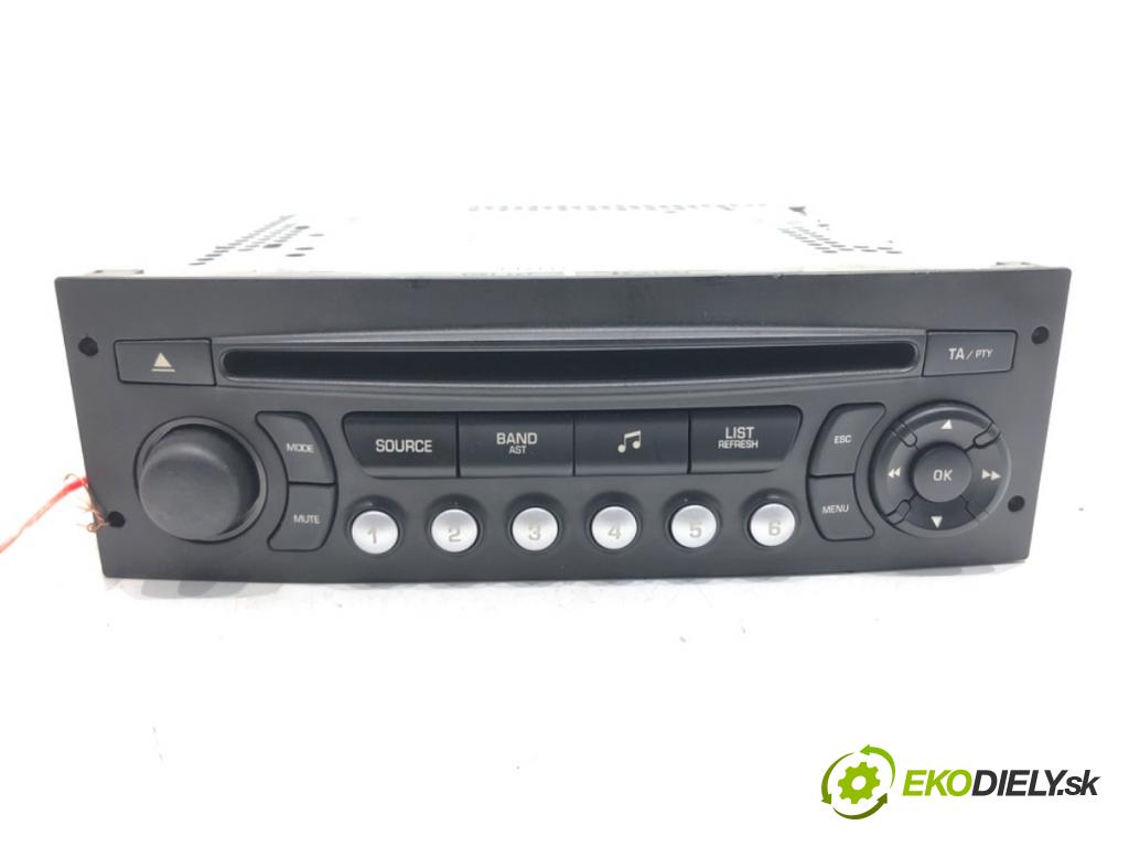CITROEN C4 GRAND PICASSO I (UA_) 2006 - 2013    1.6 VTi 120 88 kW [120 KM] benzyna 2008 - 2013  RADIO 96766657XT (Audio zařízení)