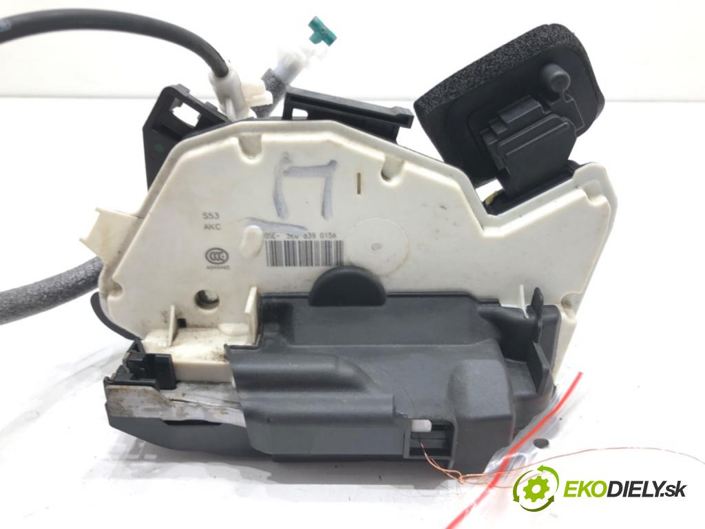 SKODA OCTAVIA III Combi (5E5, 5E6) 2012 - 2022    1.6 TDI 77 kW [105 KM] olej napędowy 2012 - 2022  zámok dveře levý zadní část 5E0839015A