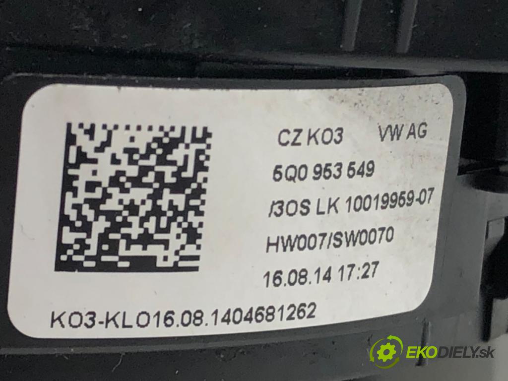 SKODA OCTAVIA III Combi (5E5, 5E6) 2012 - 2022    1.6 TDI 77 kW [105 KM] olej napędowy 2012 - 2022  Krúžok, slimák airbag 5Q0953549 (Airbagy)