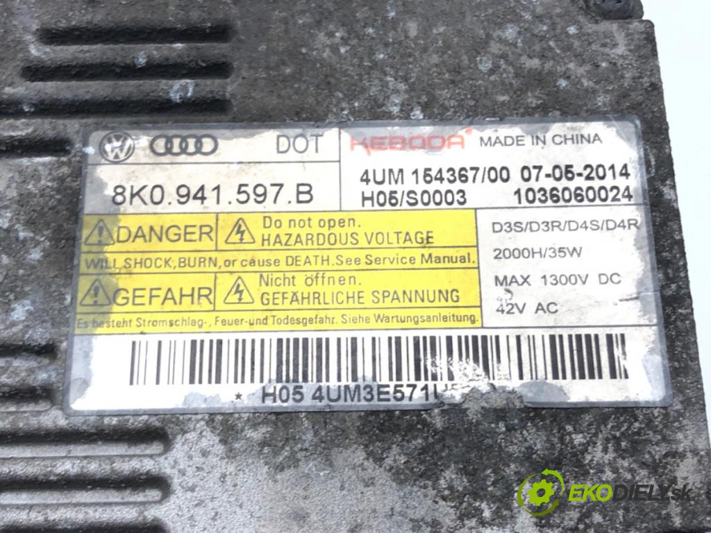 SKODA OCTAVIA III Combi (5E5, 5E6) 2012 - 2022    1.6 TDI 77 kW [105 KM] olej napędowy 2012 - 2022  Menič XENON 8K0941597B (Riadiace jednotky xenónu)
