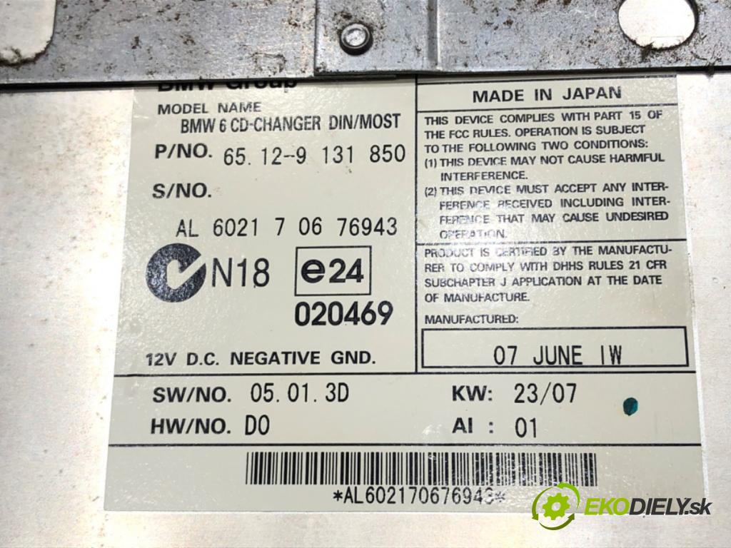 BMW 5 Touring (E61) 2004 - 2010    520 d 120 kW [163 KM] olej napędowy 2005 - 2010  Menič CD 9131850 (CD meniče)