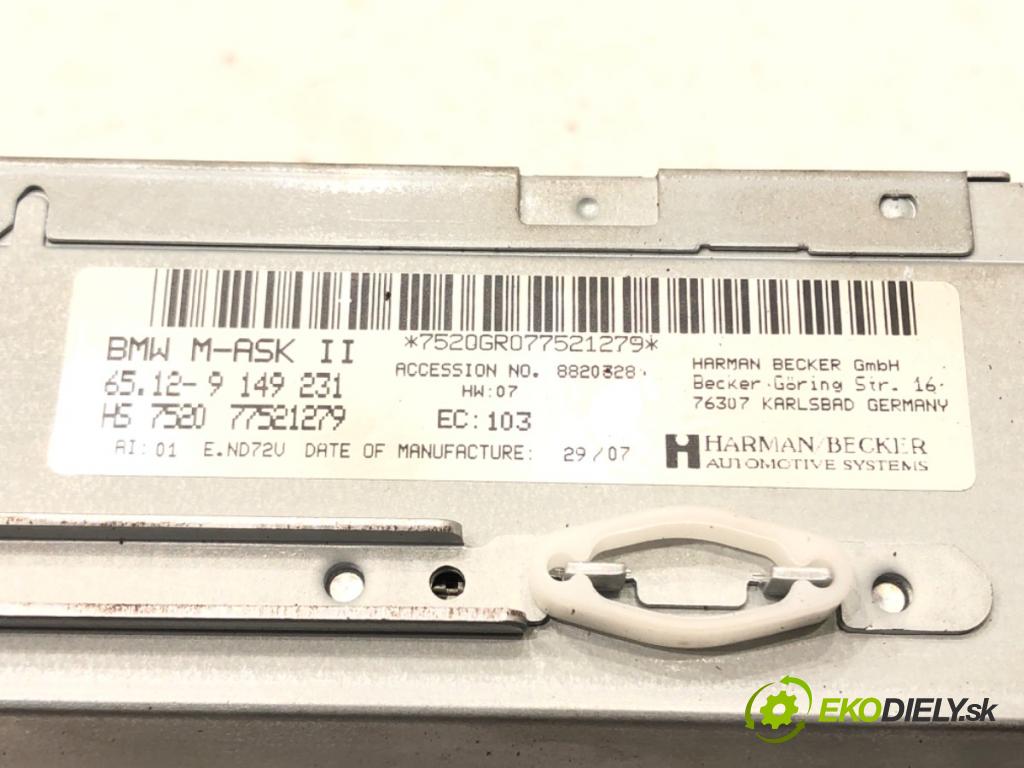 BMW 5 Touring (E61) 2004 - 2010    520 d 120 kW [163 KM] olej napędowy 2005 - 2010  RADIO čítač navigácie 9149231