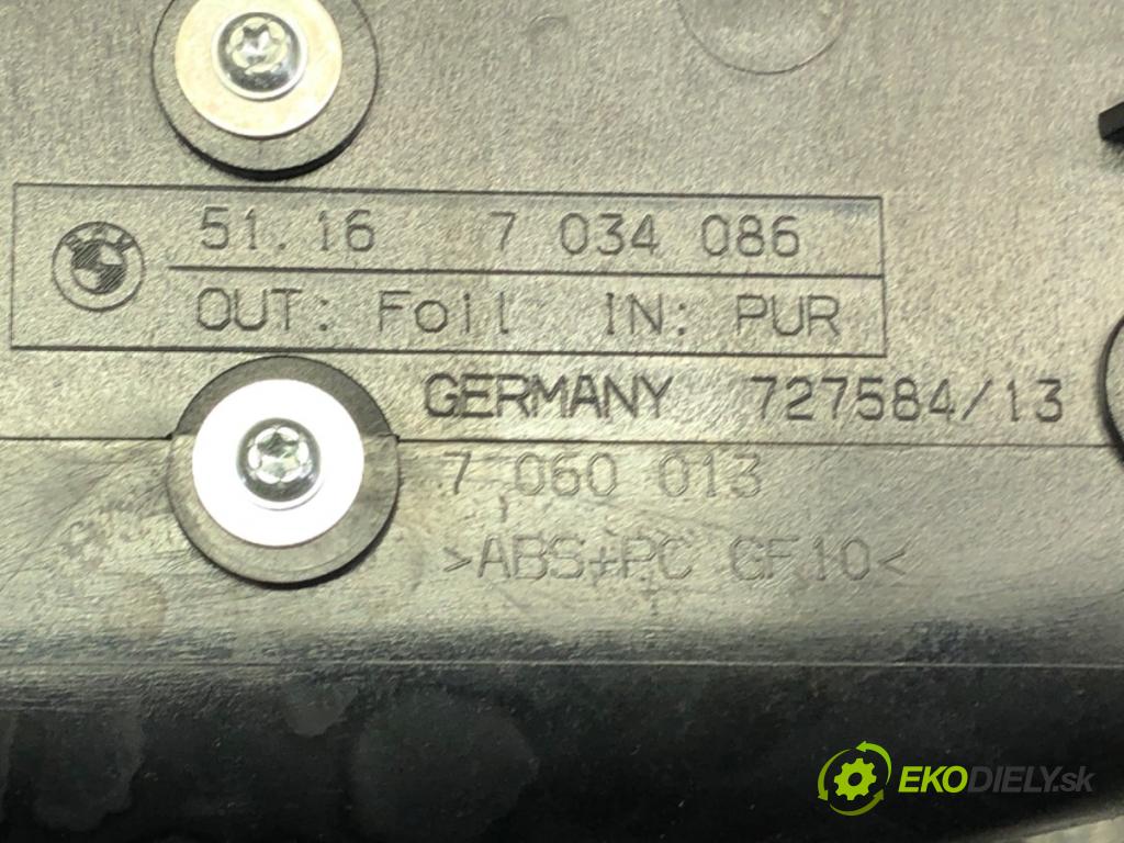 BMW 5 Touring (E61) 2004 - 2010    520 d 120 kW [163 KM] olej napędowy 2005 - 2010  Tunel stredový 7034086 (Stredový tunel / panel)