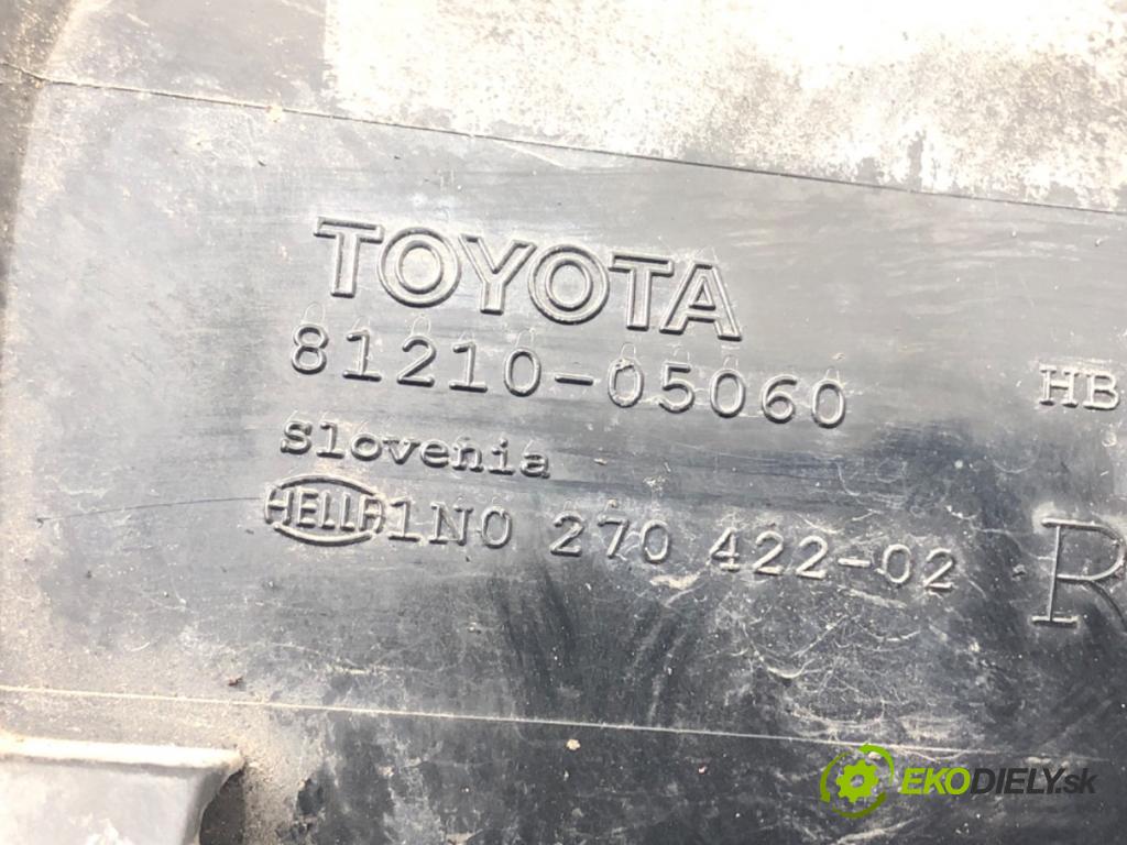 TOYOTA AVENSIS Kombi (_T25_) 2003 - 2008    2.0 D-4D (CDT250_) 85 kW [116 KM] olej napędowy 2003 - 2008  hmlové svetlo, hmlovka pravý přední část 81210-05060