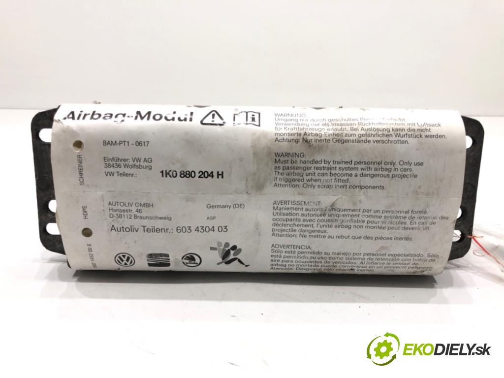 SKODA OCTAVIA II (1Z3) 2004 - 2013    2.0 TDI RS 125 kW [170 KM] olej napędowy 2006 - 2013  AirBag spolujazdca 1K0880204H (Airbagy)