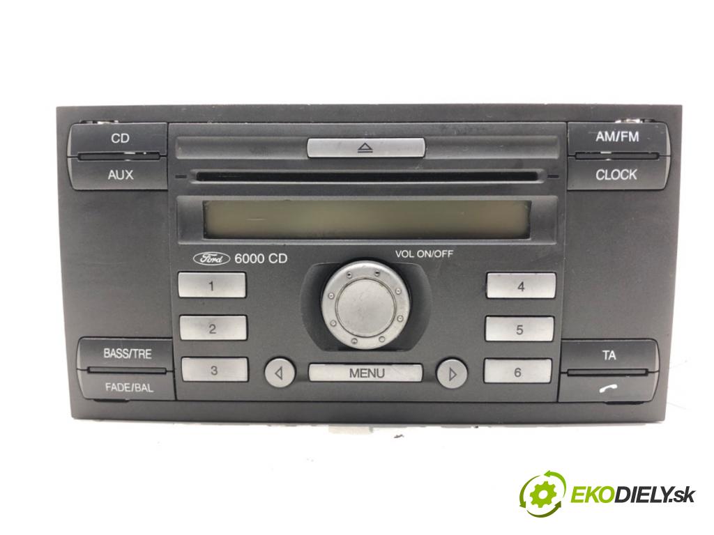 FORD FIESTA V (JH_, JD_) 2001 - 2014    1.6 TDCi 66 kW [90 KM] olej napędowy 2004 - 2008  RADIO 6S61-18C815-AF (Audio zariadenia)