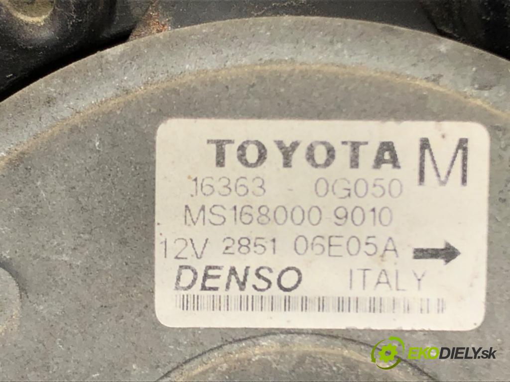 TOYOTA AVENSIS Kombi (_T25_) 2003 - 2008    2.0 D-4D (CDT250_) 85 kW [116 KM] olej napędowy 2003 - 2008  Ventilátor klimatizácie 16363-0G060 (Ventilátory chladičov klimatizácie)