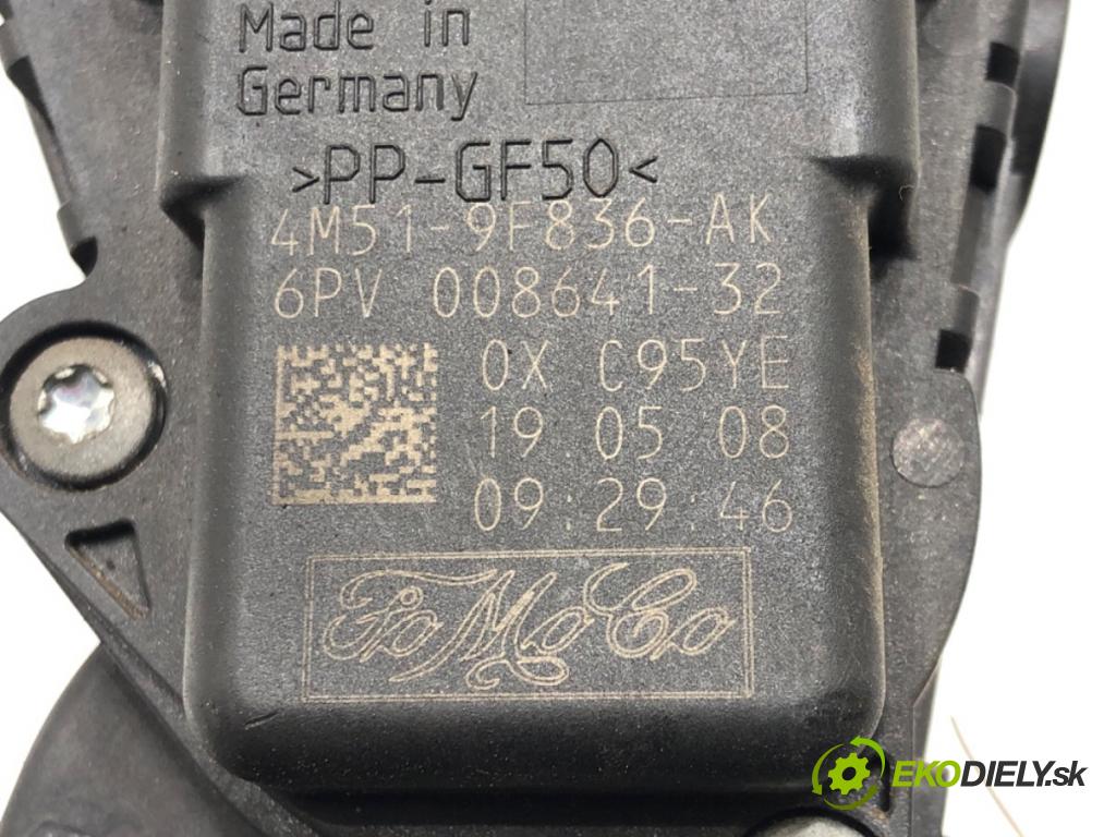 FORD FOCUS II Turnier (DA_, FFS, DS) 2004 - 2012    1.8 TDCi 85 kW [115 KM] olej napędowy 2004 - 2012  Potenciometer plynu 4M51-9F836-AK (Pedále)