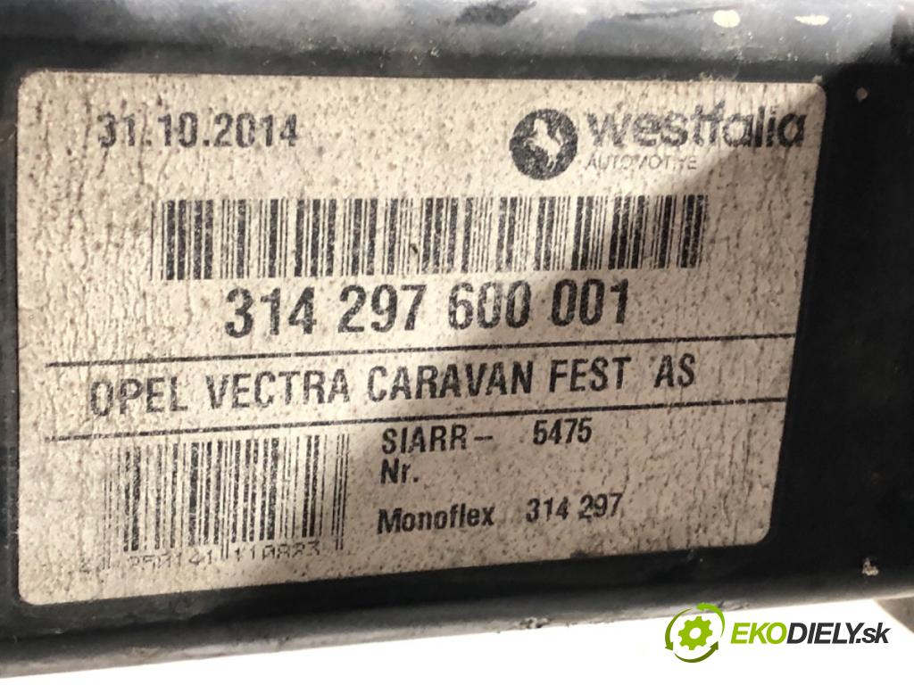 OPEL VECTRA C Kombi (Z02) 2003 - 2009    1.9 CDTI (F35) 110 kW [150 KM] olej napędowy 2004 - 2008  Hák tažné zařízení 314297600001 (Tažná zařízení)