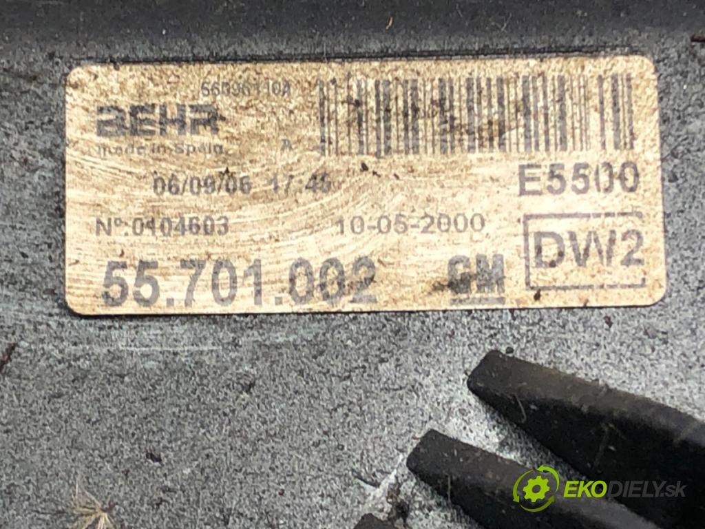 OPEL CORSA D (S07) 2006 - 2014    1.2 (L08, L68) 59 kW [80 KM] benzyna 2006 - 2014  Ventilátor chladiča 55701002 (Ventilátory)