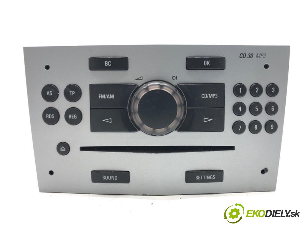 OPEL CORSA D (S07) 2006 - 2014    1.2 (L08, L68) 59 kW [80 KM] benzyna 2006 - 2014  RADIO 13257039 (Audio zariadenia)