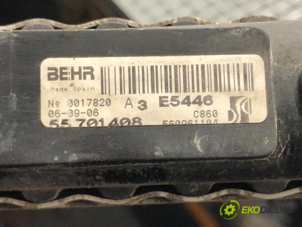 OPEL CORSA D (S07) 2006 - 2014    1.2 (L08, L68) 59 kW [80 KM] benzyna 2006 - 2014  Chladič vody  (Chladiče vody)