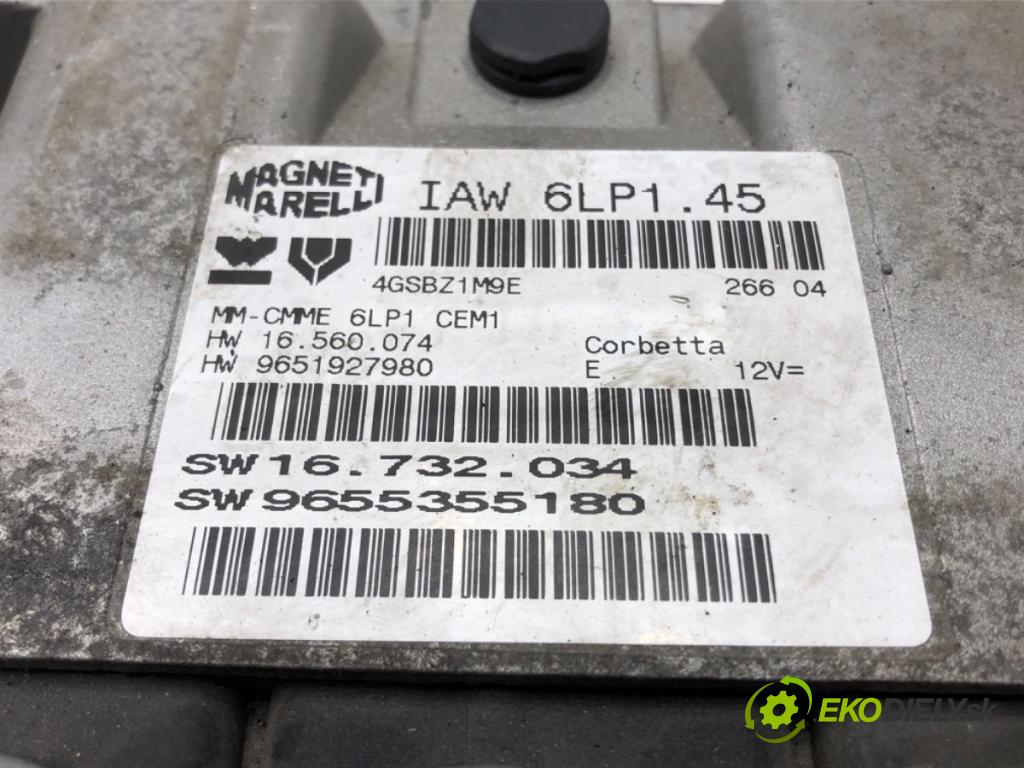 PEUGEOT 407 (6D_) 2004 - 2011    2.0 (6DRFNB, 6DRFNE) 100 kW [136 KM] benzyna 2004 - 2005  riadiaca jednotka Motor IAW6LP1.45 (Riadiace jednotky)