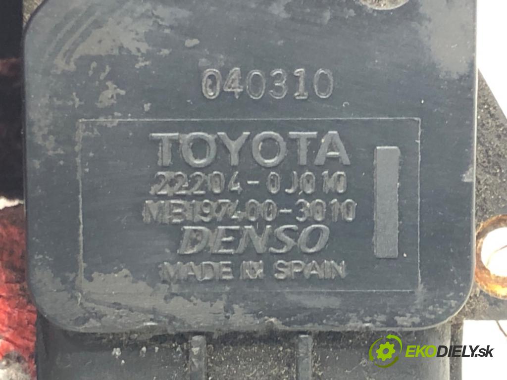TOYOTA COROLLA Verso (ZER_, ZZE12_, R1_) 2004 - 2009    1.8 (ZNR11_) 95 kW [129 KM] benzyna 2004 - 2009  Váha vzduchu 22204-0J010 (Váhy vzduchu)