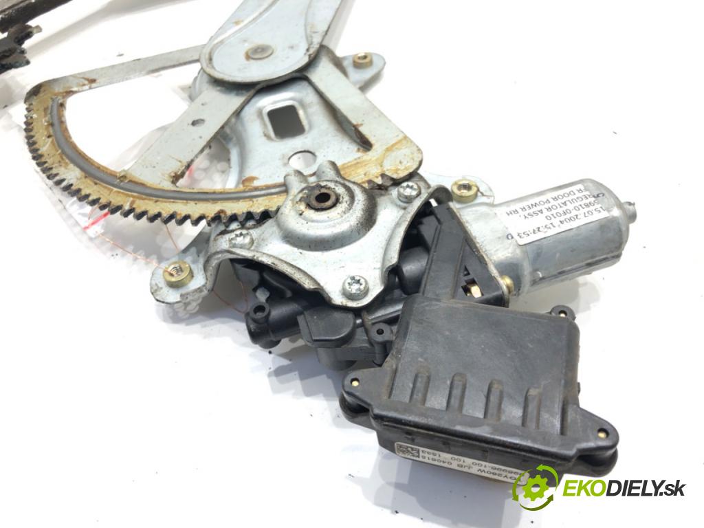TOYOTA COROLLA Verso (ZER_, ZZE12_, R1_) 2004 - 2009    1.8 (ZNR11_) 95 kW [129 KM] benzyna 2004 - 2009  mechanismus okna pravý přední část 997250-100