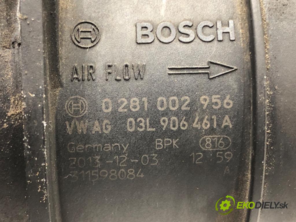 VW TRANSPORTER V Autobus (7HB, 7HJ, 7EB, 7EJ) 2003 - 2015    2.0 TDI 75 kW [102 KM] olej napędowy 2009 - 2015  Váha vzduchu 0281002956 (Váhy vzduchu)