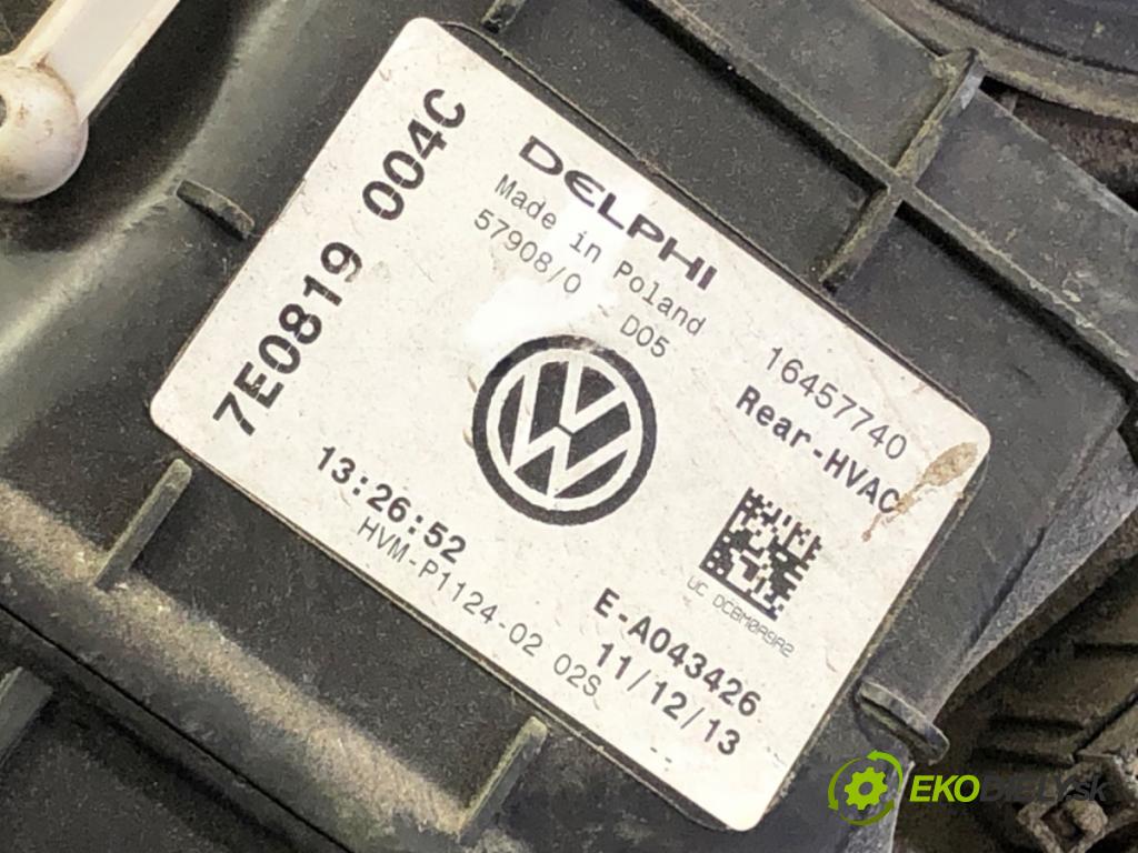 VW TRANSPORTER V Autobus (7HB, 7HJ, 7EB, 7EJ) 2003 - 2015    2.0 TDI 75 kW [102 KM] olej napędowy 2009 - 2015  Výhrevné teleso, radiátor kúrenia zad 7E0819004C