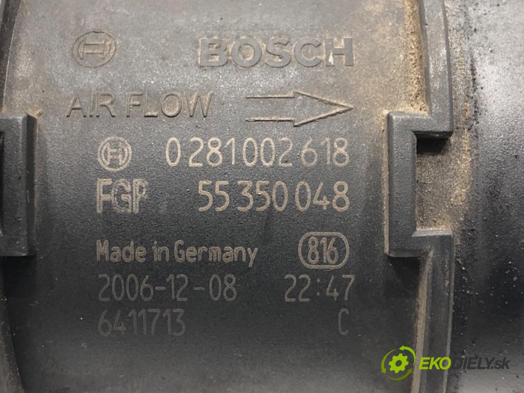 FIAT DOBLO Nadwozie pełne/minivan (223_) 2000 - 2022    1.9 JTD Multijet 88 kW [120 KM] olej napędowy 2006 - 2022  Váha vzduchu 0281002618 (Váhy vzduchu)