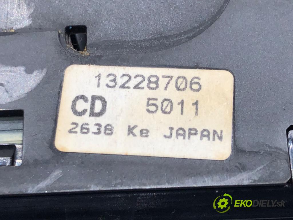 OPEL ZAFIRA B Nadwozie pełne/minivan (A05) 2005 - 2015    1.9 CDTI VAN (M75) 110 kW [150 KM] olej napędowy 2005 - 2015  Prepínač okien 13228706 (Prepínače, spínače, tlačidlá a ovládače kúrenia)