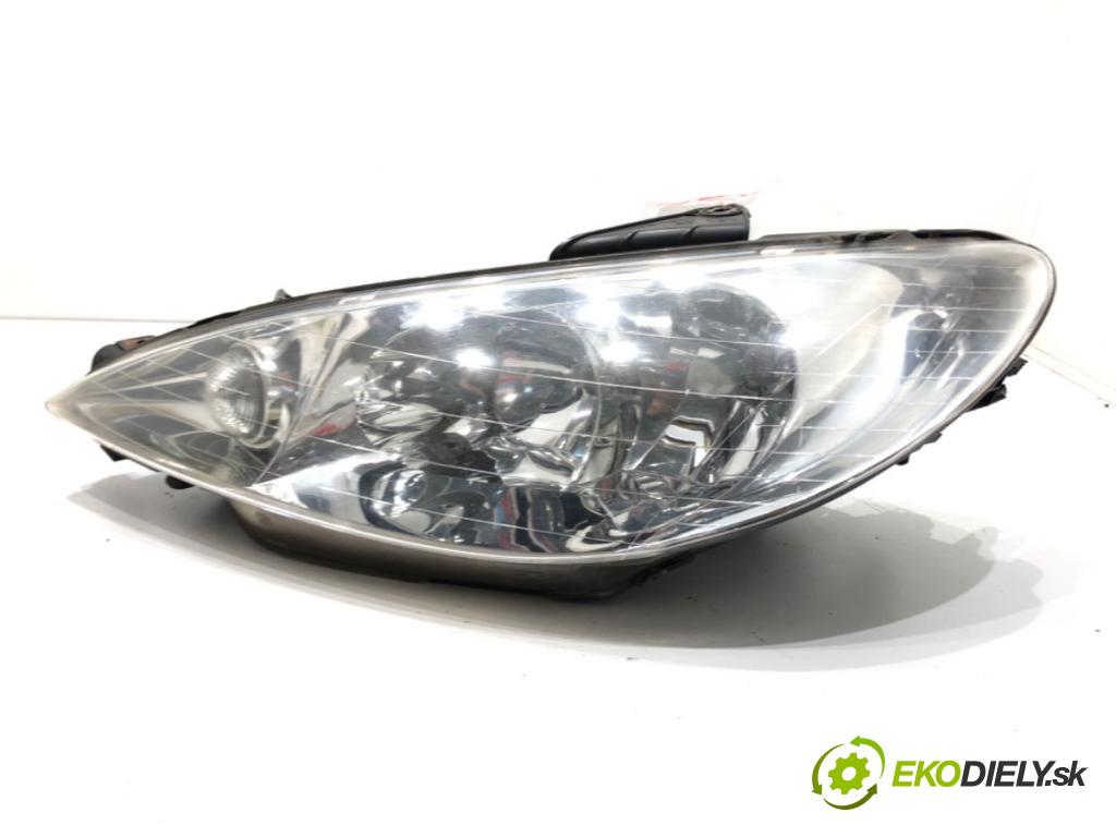 PEUGEOT 206 liftback (2A/C) 1998 - 2012    1.4 i 55 kW [75 KM] benzyna 1998 - 2012  Svetlomet ľavy predný 9628666880