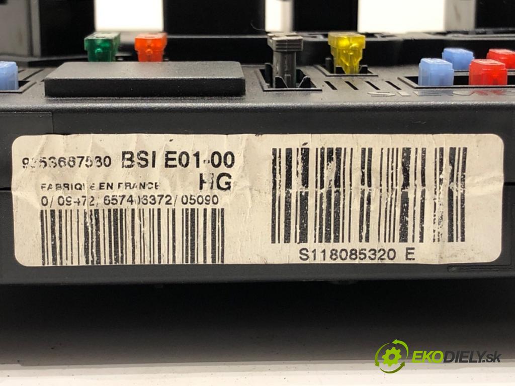 PEUGEOT 206 liftback (2A/C) 1998 - 2012    1.4 i 55 kW [75 KM] benzyna 1998 - 2012  modul BSI 9653667580 (Pojistkové skříňky)