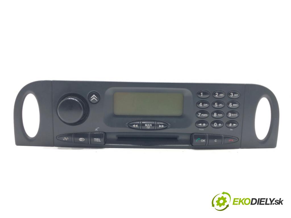CITROEN C5 I Break (DE_) 2001 - 2004    2.2 HDi (DE4HXB, DE4HXE) 98 kW [133 KM] olej napędowy 2001 - 2004  RADIO 96441980ZK (Audio zariadenia)