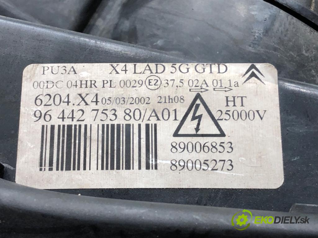CITROEN C5 I Break (DE_) 2001 - 2004    2.2 HDi (DE4HXB, DE4HXE) 98 kW [133 KM] olej napędowy 2001 - 2004  Svetlomet ľavy predný XENON 9644275380
