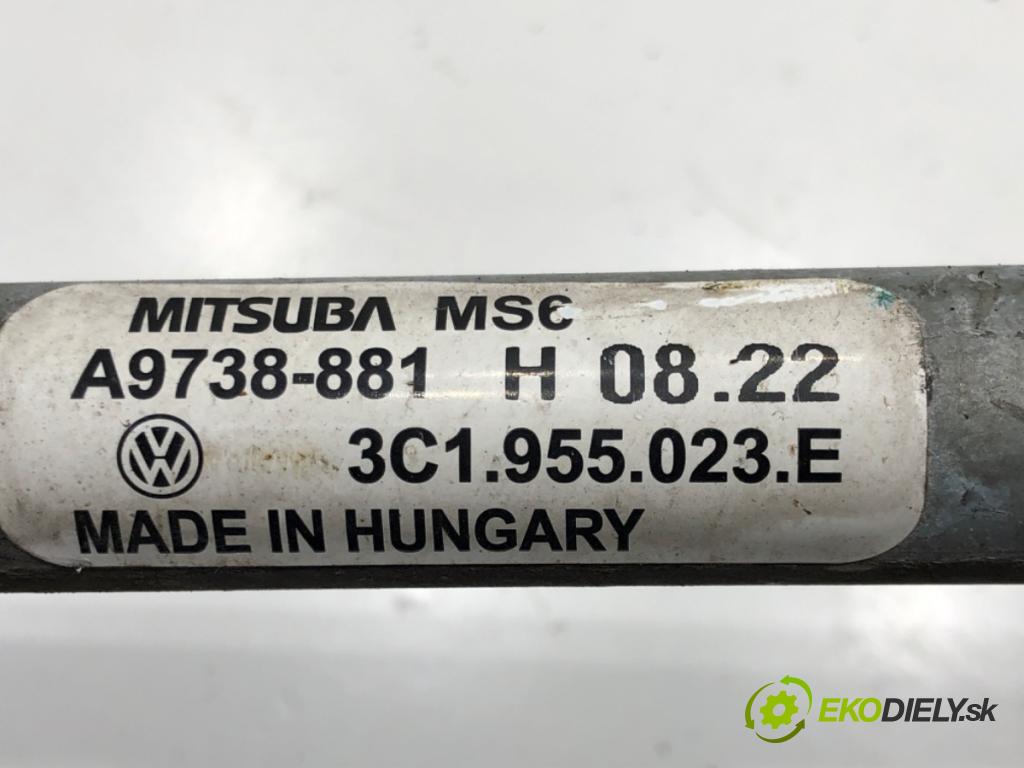 VW PASSAT B6 (3C2) 2005 - 2010    1.4 TSI 90 kW [122 KM] benzyna 2007 - 2010  Mechanizmus stieračov predný 3C1955023E (Motorčeky stieračov predné)