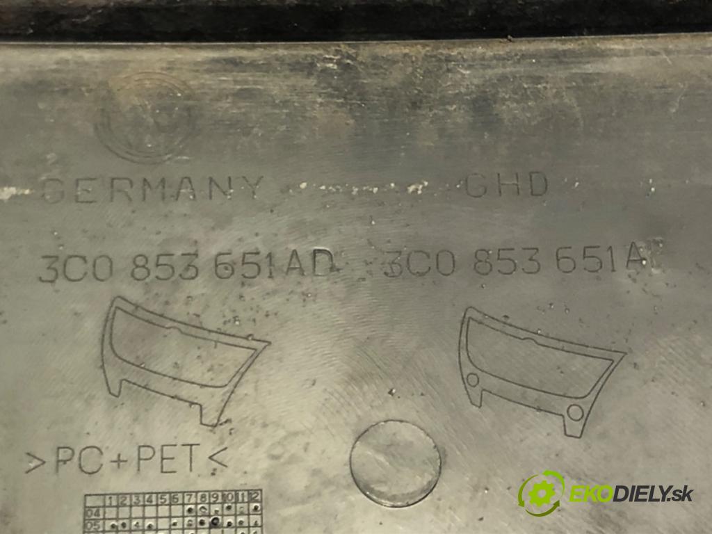 VW PASSAT B6 (3C2) 2005 - 2010    1.4 TSI 90 kW [122 KM] benzyna 2007 - 2010  mřížka maska 3C0853651A (Mřížky (masky) chladičů)