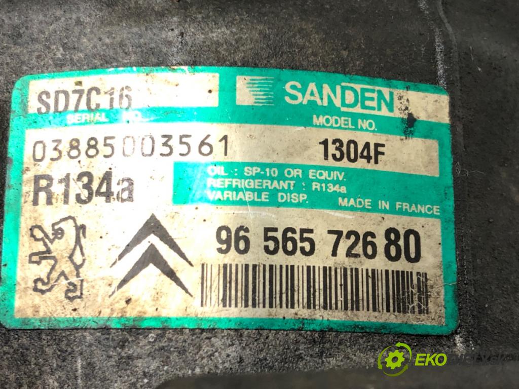 PEUGEOT 407 (6D_) 2004 - 2011    1.6 HDi 110 (6D9HZC, 6D9HYC) 80 kW [109 KM] olej napędowy 2004 - 2010  kompresor klimatizace 9656572680 (Kompresory)