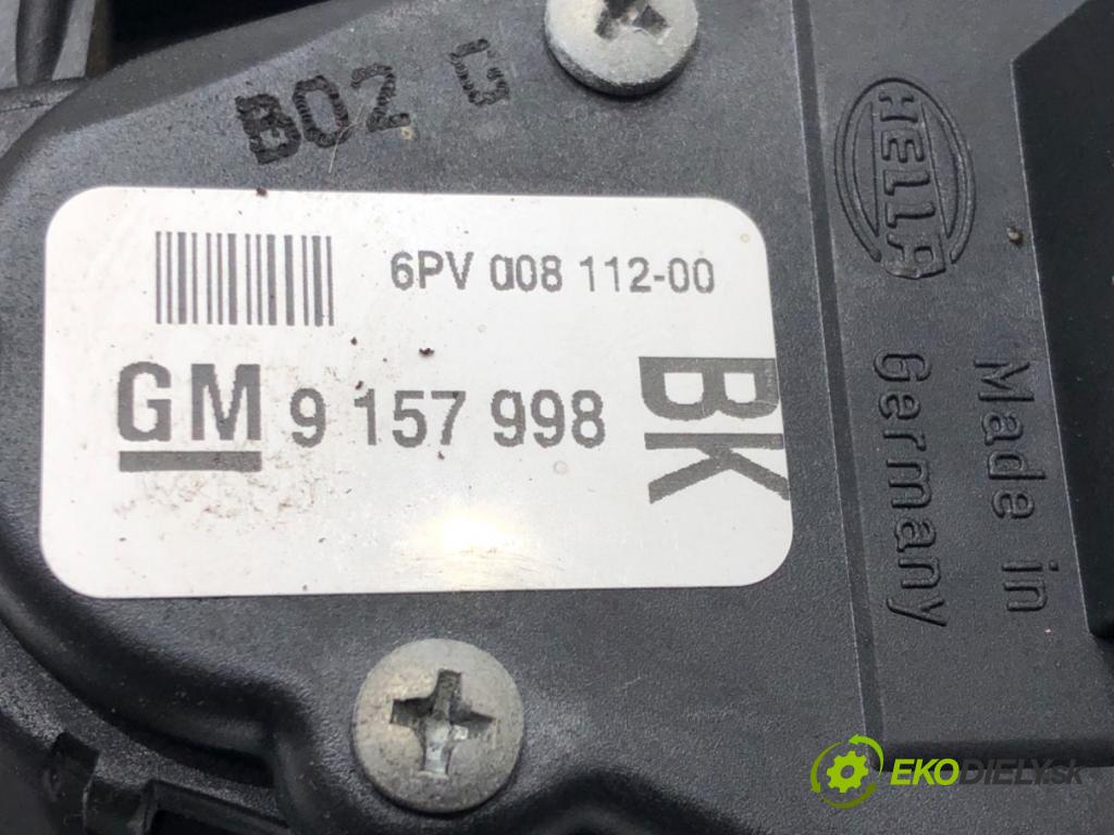 OPEL ASTRA H Kombi (A04) 2004 - 2014    1.7 CDTI (L35) 74 kW [101 KM] olej napędowy 2004 - 2010  Potenciometer plynu 9157998 (Pedále)