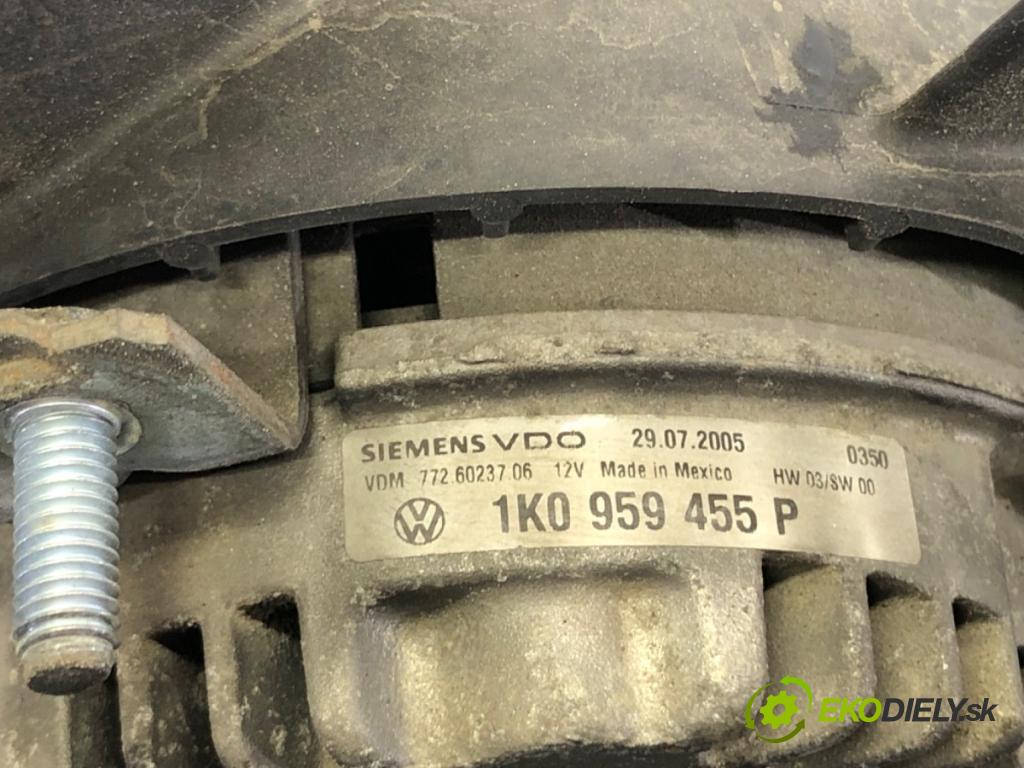 VW JETTA III (1K2) 2004 - 2013    1.9 TDI 77 kW [105 KM] olej napędowy 2005 - 2010  Ventilátor chladiča 1K0959455P (Ventilátory)
