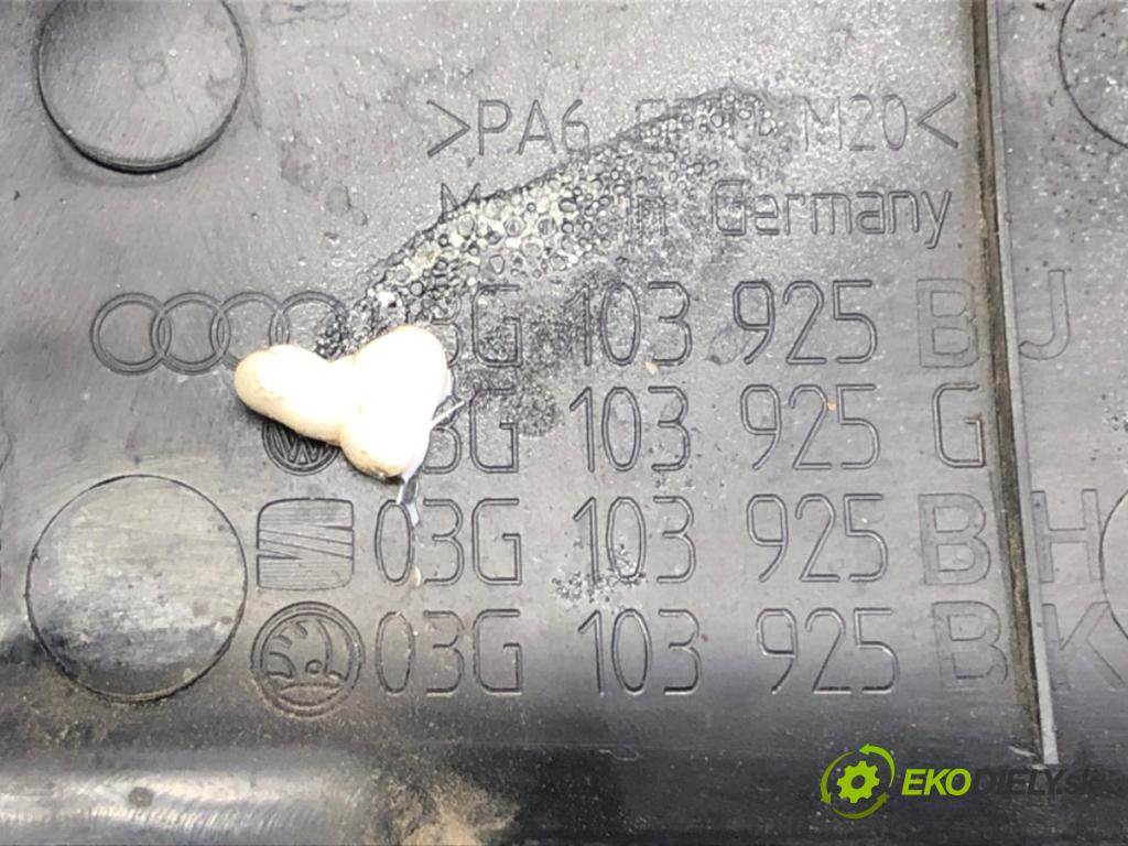 VW JETTA III (1K2) 2004 - 2013    1.9 TDI 77 kW [105 KM] olej napędowy 2005 - 2010  kryt motora 03G103925G (Kryty motora)